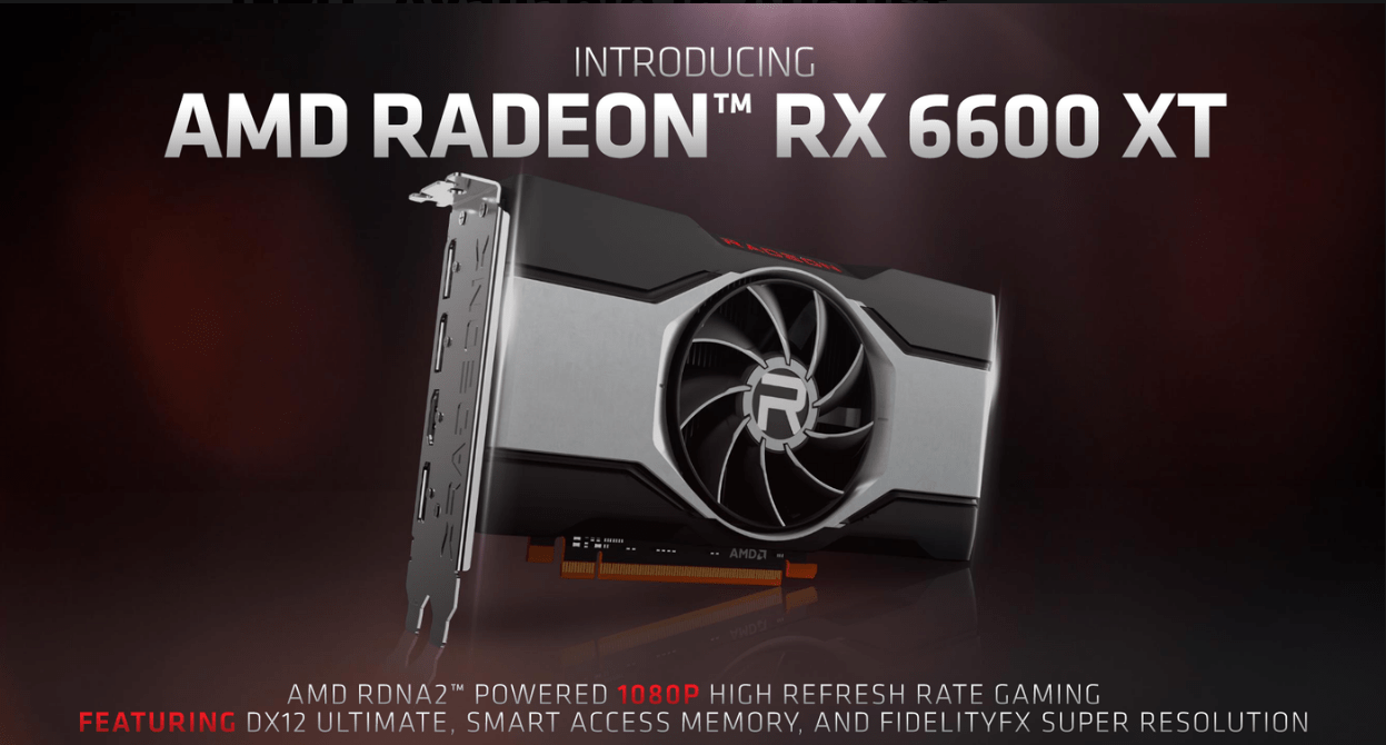 AMD کارت گرافیک Radeon RX 6600 XT را معرفی کرد