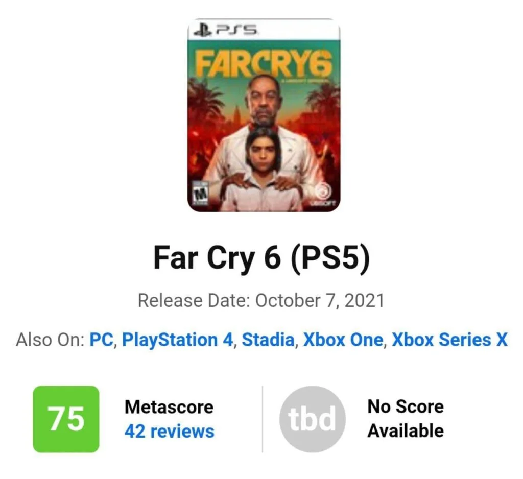 نسخه PS5 بازی Far Cry 6