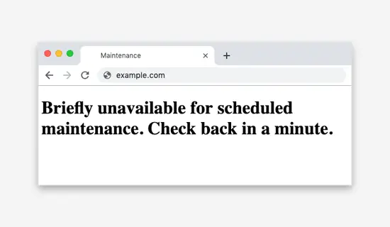رفع ارور Fix Briefly Unavailable for Scheduled Maintenance