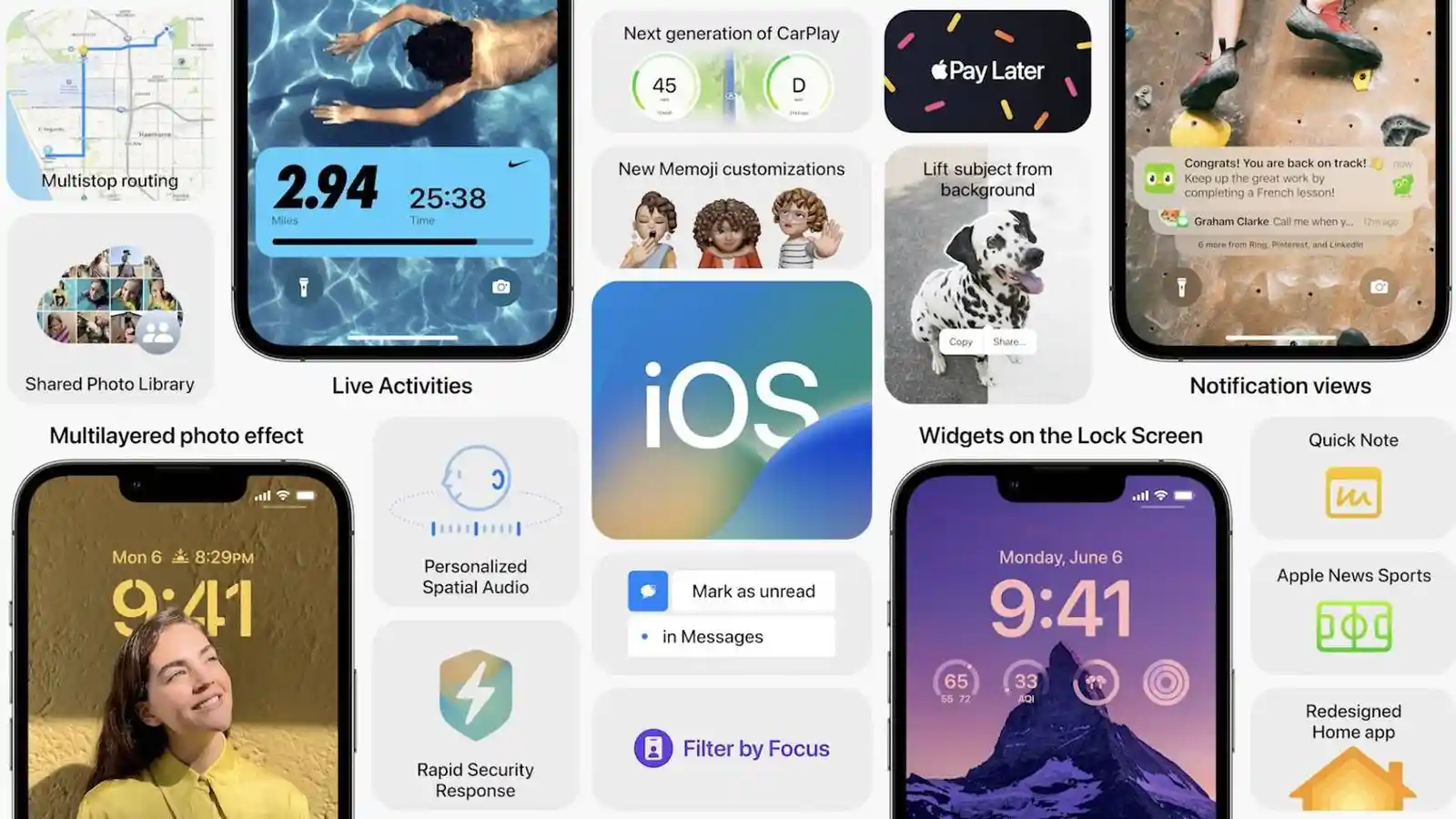 اپل iOS 16 با تمرکز بر روی لاک اسکرین معرفی شد