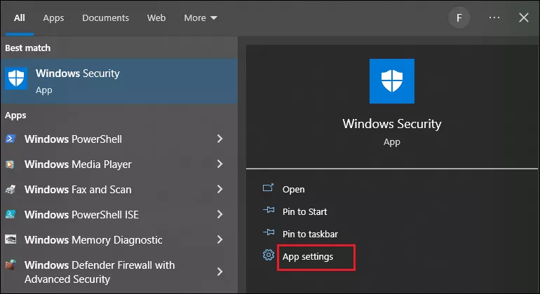 باز نشدن Windows Security