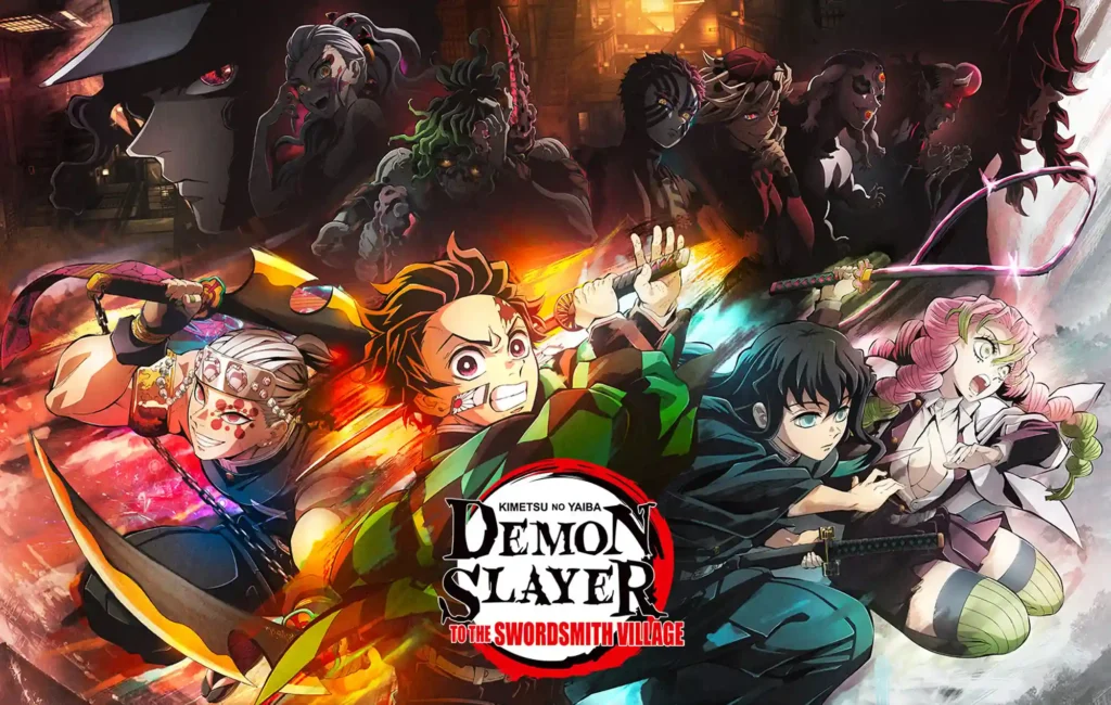 بهترین انیمه های 2023 Demon Slayer: Kimetsu no Yaiba Swordsmith Village Arc (Season 3)