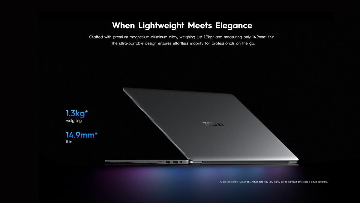 لپتاپ Tecno Megabook S16 با هوش مصنوعی